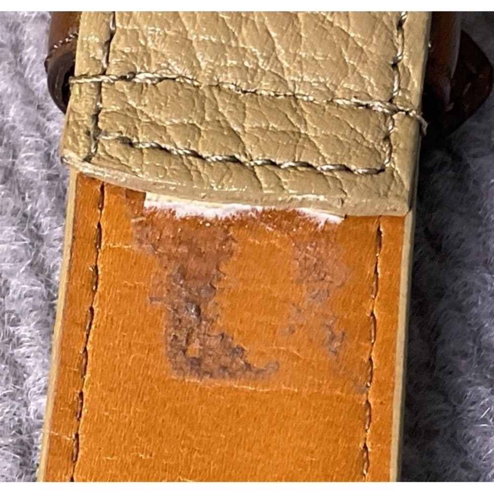Vintage Dooney & Bourke Belt Brown All Weather Leather Women XL38-40  USA - Picture 5 of 15